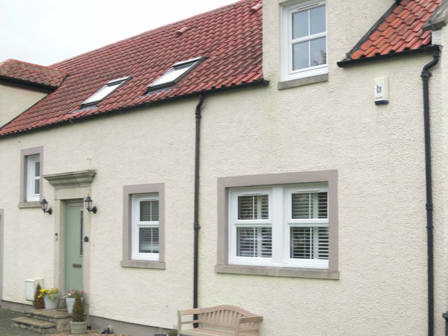 New white uPVC windows on a house in Kirknewton