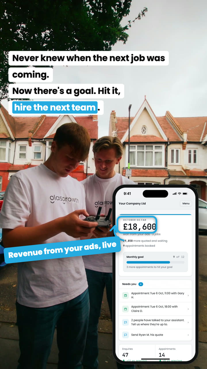 Never knew when the next job was coming. Now there's a goal. Hit it, hire the next team.