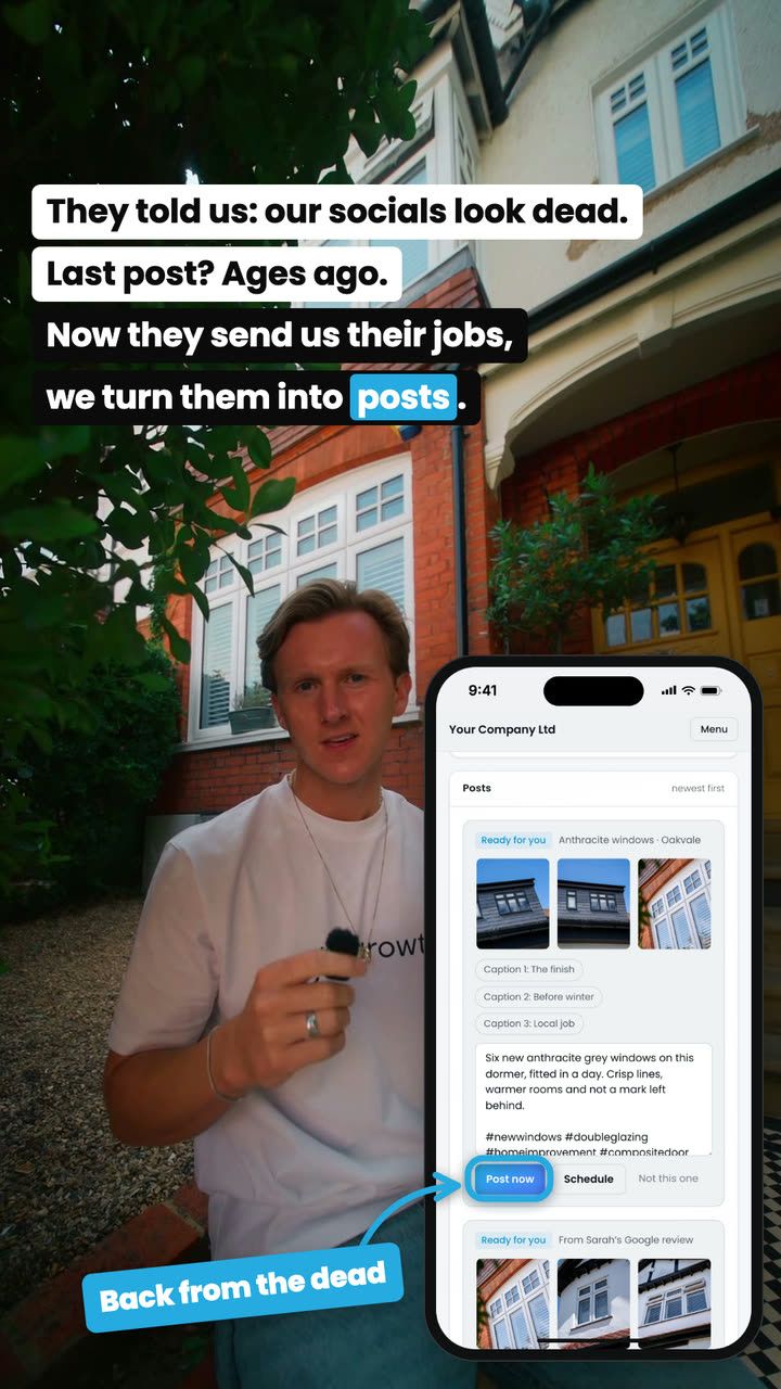 They told us: our socials look dead. Now they send us their jobs, we turn them into posts.